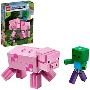 Descubre la Bigfig de LEGO Minecraft: Cerdo con Bebé Zombi