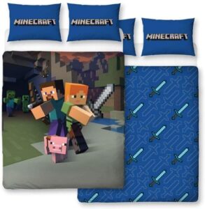 Funda nórdica Minecraft Goodguys – Doble: ¡Producto oficial en dos piezas!
