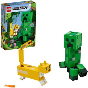 LEGO Minecraft: Bigfig Creeper y Ocelote – ¡Crea tu propia aventura!