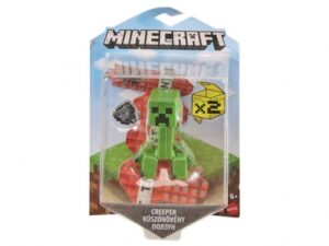 Minecraft Steve Figura Articulada + Cubos de Papel: Regalo Perfecto para Niños +6 (Mattel GTP13/GTP08)