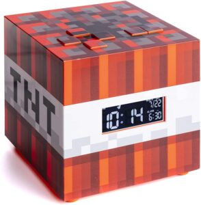 Reloj Despertador Minecraft TNT: ¡Despierta con estilo!
