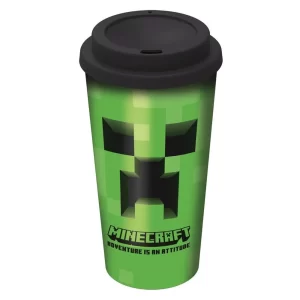Vaso Café Doble Pared Minecraft de Resina Único – 520 ml (2189)